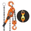 3 Ton Manual Lever Chain Hoist AHRQ 10FT G80 Steel Chain Orange-4