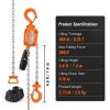 VEVOR Manual Lever Chain Hoist 1/4 Ton 550lb 5ft G80 Galvanized-6