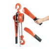 Happybuy Manual Lever Chain Hoist 3300 lbs, Chain Come Along 10 feet, Ratchet Chain Hoist 1-1/2 Ton, Come Along Puller 5/16" Diameter, for Warehouse Garages Construction Zones-5