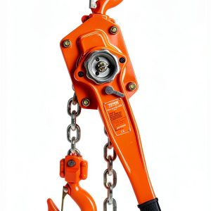 Manual Lever Chain Hoist VEVOR 6600lb 3 Ton 20ft G80 Galvanized Orange-0