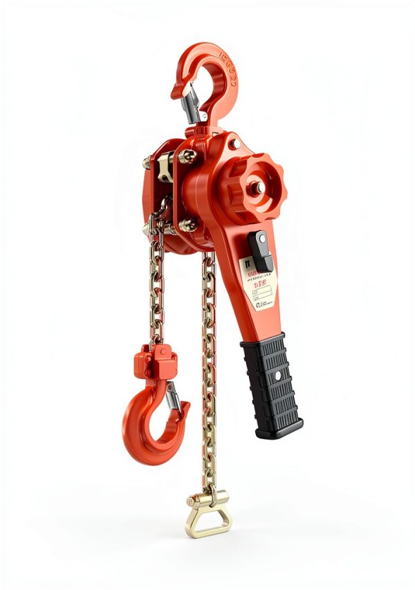 HUGOASIS Lever Chain Hoist 0.75 Ton 5FT Orange Dual Brake G80 Steel-0