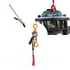 Mini Lever Chain Hoist 1/4 Ton Capacity 550 LBS 10Ft Ratchet Puller Hoist with 2 Duty Hooks G80 Chain for Lifting Pulling Garages Attic Building Warehouse Automotive Machinery-6