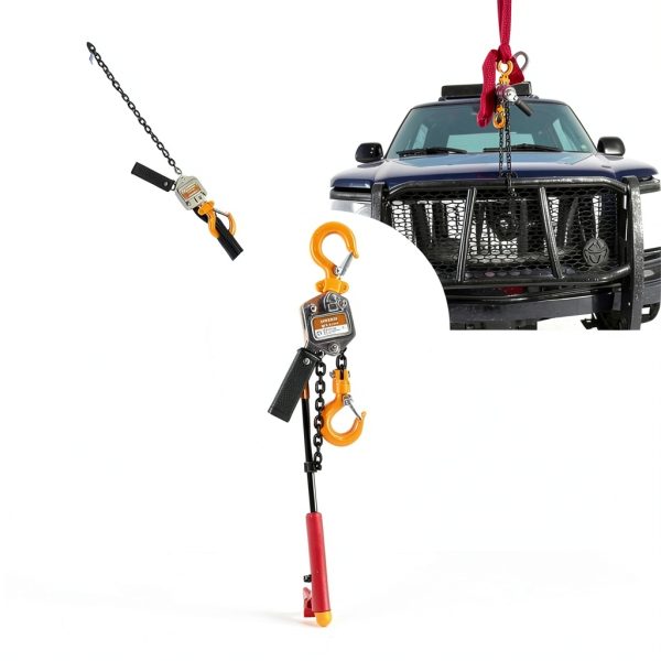 Mini Lever Chain Hoist 1/4 Ton Capacity 550 LBS 10Ft Ratchet Puller Hoist with 2 Duty Hooks G80 Chain for Lifting Pulling Garages Attic Building Warehouse Automotive Machinery-6