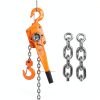 Manual Lever Chain Hoist VEVOR 6600lb 3 Ton 20ft G80 Galvanized Orange-3