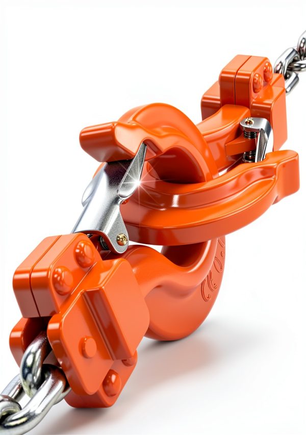 HUGOASIS Lever Chain Hoist 0.75 Ton 5FT Orange Dual Brake G80 Steel-3