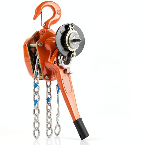 Manual Lever Chain Hoist VEVOR 6600lb 3 Ton 20ft G80 Galvanized Orange-2