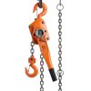 Manual Lever Chain Hoist VEVOR 6600lb 3 Ton 20ft G80 Galvanized Orange-6