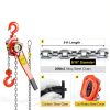 Happybuy Manual Lever Chain Hoist 3300 lbs, Chain Come Along 10 feet, Ratchet Chain Hoist 1-1/2 Ton, Come Along Puller 5/16" Diameter, for Warehouse Garages Construction Zones-2