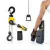 Mini Chain Hoist 1/4 Ton 5ft G80 Lever KITUYOTO Yellow Alloy Steel-1