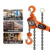 3 Ton Manual Lever Chain Hoist AHRQ 10FT G80 Steel Chain Orange-1