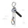 Mini Lever Chain Hoist 1100LBS 10FT Anbull Manual with Storage Bag-6