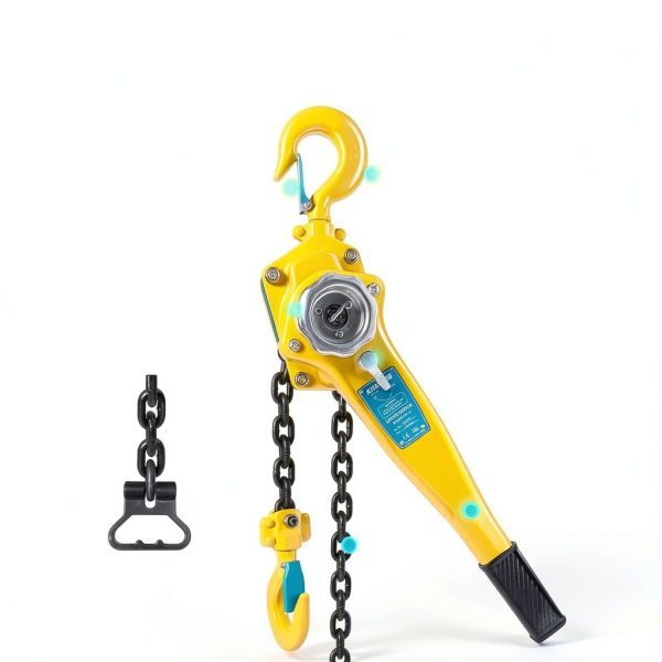 3300LBs 20 FT Lever Chain Hoist - 1-1/2 Ton Manual Ratchet Block Chain Puller, Alloy Steel G80 Chain Come Along Tool with Auto Chain Leading & 360°Rotation Hook for Garage Factory Dock-6