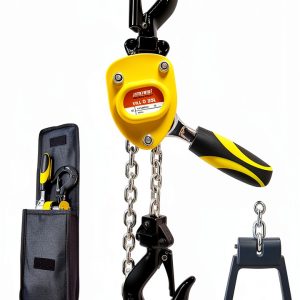 Mini Chain Hoist 1/4 Ton 5ft G80 Lever KITUYOTO Yellow Alloy Steel-0