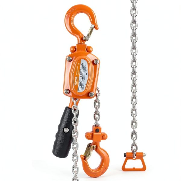 VEVOR Manual Lever Chain Hoist 1/4 Ton 550lb 5ft G80 Galvanized-10