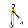 Manual Lever Chain Hoist, 0.25 Ton 5 Ft Lift Lever Hoist Ratchet Chain Puller Hoist with 2 Hooks for Building Garages, Heavy Duty Chain Lifting & 360° Rotation Hook, Automotive Machinery-1