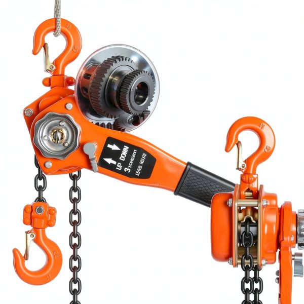 3 Ton Manual Lever Chain Hoist AHRQ 10FT G80 Steel Chain Orange-6