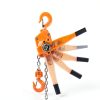 Manual Lever Chain Hoist VEVOR 6600lb 3 Ton 20ft G80 Galvanized Orange-4