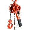 HUGOASIS Lever Chain Hoist 0.75 Ton 5FT Orange Dual Brake G80 Steel-5