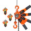 3 Ton Manual Lever Chain Hoist AHRQ 10FT G80 Steel Chain Orange-3