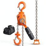 VEVOR Manual Lever Chain Hoist 1/4 Ton 550lb 5ft G80 Galvanized-0