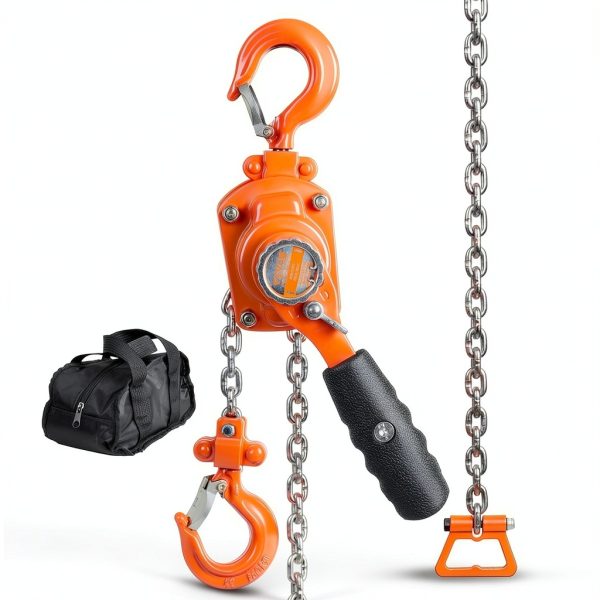 VEVOR Manual Lever Chain Hoist 1/4 Ton 550lb 5ft G80 Galvanized-0