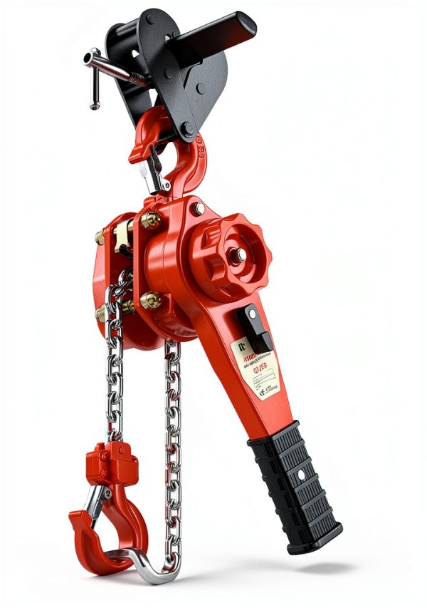HUGOASIS Lever Chain Hoist 0.75 Ton 5FT Orange Dual Brake G80 Steel-4