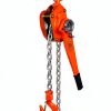 Manual Lever Chain Hoist VEVOR 6600lb 3 Ton 20ft G80 Galvanized Orange-7
