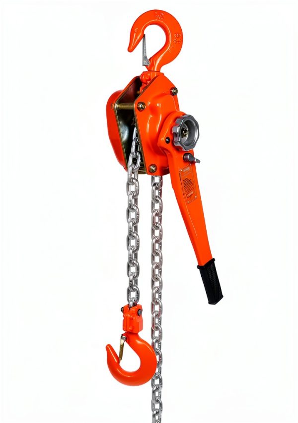 Manual Lever Chain Hoist VEVOR 6600lb 3 Ton 20ft G80 Galvanized Orange-7