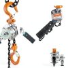 Mini Lever Chain Hoist 1/4 Ton Capacity 550 LBS 10Ft Ratchet Puller Hoist with 2 Duty Hooks G80 Chain for Lifting Pulling Garages Attic Building Warehouse Automotive Machinery-3