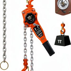 VEVOR Manual Lever Chain Hoist 1T 2200lb 10ft Orange Heavy Duty-0
