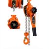 VEVOR Manual Lever Chain Hoist 1T 2200lb 10ft Orange Heavy Duty-6