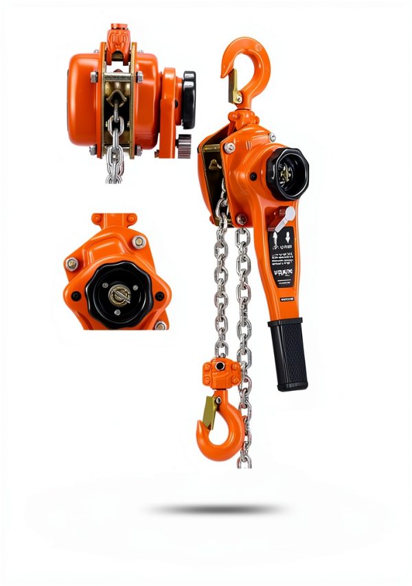 VEVOR Manual Lever Chain Hoist 1T 2200lb 10ft Orange Heavy Duty-6