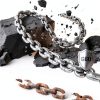 VEVOR Manual Lever Chain Hoist 1T 2200lb 10ft Orange Heavy Duty-3